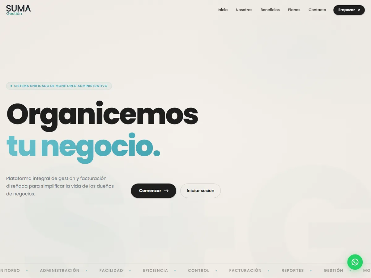 Suma Gestión. — PyMEs · Comercio